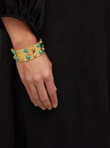 SYLVIA TOLEDANO Massai Dots turquoise stone cuff