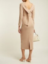 CARL KAPP Noah camel wool-crepe dress ~ effortlessly chic clothing