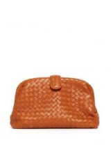 BOTTEGA VENETA The Lauren 1980 orange leather clutch