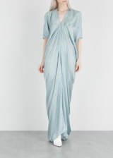 RICK OWENS Kite light blue washed satin gown / elegant evening wear