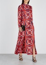 VALENTINO Floral-print silk twill shirt dress ~ effortless elegance