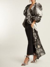 AJE X Brett Whitely black and white Starry Night-print puff sleeved blouse ~ maxi blouses ~ statement event clothing