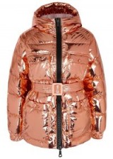 IENKI IENKI Berlin rose gold quilted shell jacket ~ metallic jackets