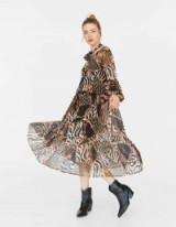 stradivarius Long printed dress – chain prints