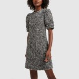 G. Label MARINA TWEED DRESS in Black/White / chic bouclé fashion