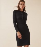 REISS REGAN KNITTED BODYCON DRESS NAVY ~ effortlessly stylish clothing