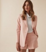 BEATRIX JACKET TEXTURED BLAZER SOFT PINK ~ feminine jacket