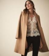 REISS GENEVA LACE BLOUSE CREAM ~ sheer blouses