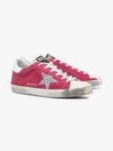 Golden Goose Deluxe Brand Superstar Glitter Star Suede Sneakers ~ luxe trainers