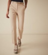 REISS JOY SLIM COTTON TROUSERS NEUTRAL ~ casual neutrals