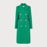 L.K. BENNETT KAYLEE GREEN COTTON TRENCH COAT ~ spring colours