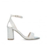 CARVELA KIANNI in nude – Embellished Block Heel Sandals