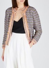 M MISSONI Metallic knitted-tweed jacket ~ fringed gold-thread jackets