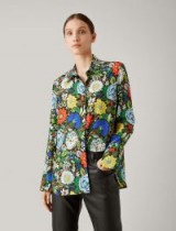 JOSEPH Mason Botanical Floral Blouse / bold multicoloured flower prints