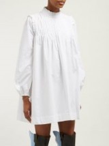 GANNI Sandrose cotton broderie anglaise mini dress ~ American Prairie-style mini dress