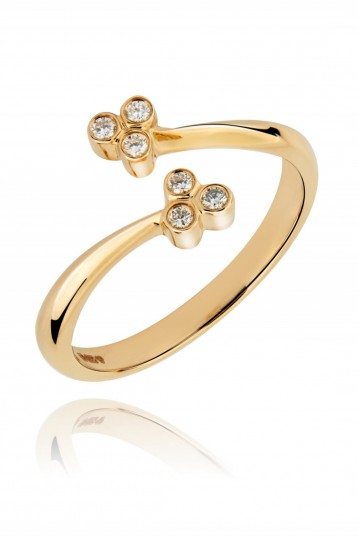 LARK & BERRY Trinity Wrap Ring | dainty diamond jewellery
