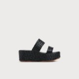 L.K. Bennett WILLA BLACK ESPADRILLE SANDALS ~ summer platforms