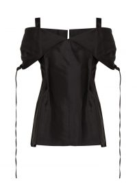 JIL SANDER Gladis off-the-shoulder panel top in black