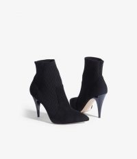 KAREN MILLEN Knitted Sock Boots in Black