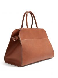 THE ROW Margaux 15 leather handbag in tan ~ minimalist accessories