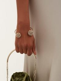 ROSANTICA BY MICHELA PANERO Crystal-embellished open bracelet ~ luxe style jewellery