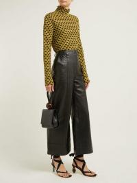 DODO BAR OR Ivgenia high-waist wide-leg leather trousers in black ~ chic pants