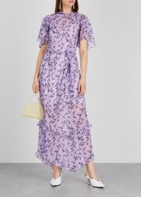 KEEPSAKE Daybreak lilac chiffon dress / romantic fashion