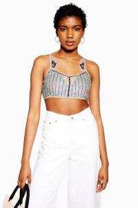 TOPSHOP Sequin Mermaid Bralet / shimmering bralets