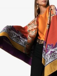 Etro Jacquard Knitted Cape Poncho ~ luxe printed capes