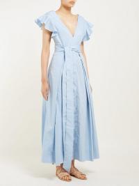 KALITA New Poet by the Sea ruffled blue cotton dress ~ vacation dresses