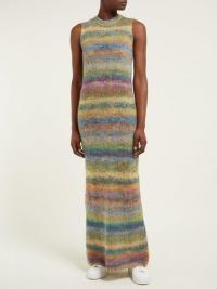 RAEY Striped hand-painted knitted dress ~ rainbow knits