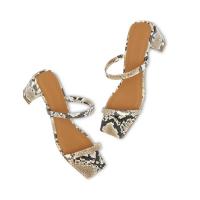 BY FAR Shoes TANYA SNAKE PRINT HEELS / minimal summer shoes / effortless glamour