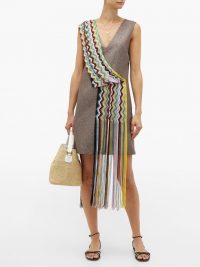 M MISSONI Vintage scarf lamé mini dress