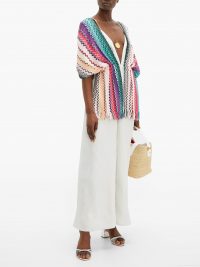 M MISSONI Vintage-scarf lamé jumpsuit