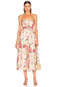 ZIMMERMANN Honour Strapless Jumpsuit / summer floral jumpsuits