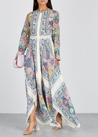 ALTUZARRA Tamourine printed silk dress ~ effortless and stylish summer event clothing