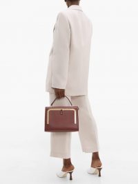 ANYA HINDMARCH Postbox burgundy-leather bag ~ bags with style