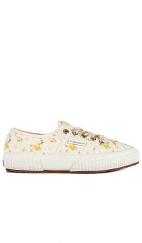 Superga x LoveShackFancy Classic 2750 Sneaker in Ikat Rose Golden Hour / floral trainers