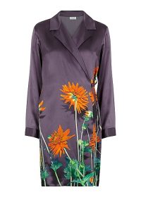 DRIES VAN NOTEN Calberta printed silk wrap dress