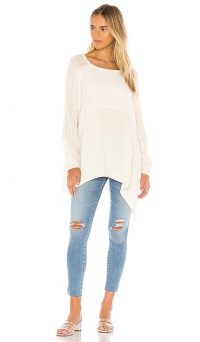 Free People My Girl Pullover | rib knit paneled top