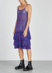 IN.NO Dixie leopard-print tulle dress / tiered slip dresses