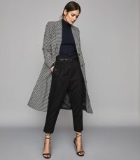 REISS LARA PUPPYTOOTH CROMBIE COAT ~ classic and stylish