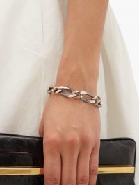 HUM Sterling silver & gold curb link bracelet