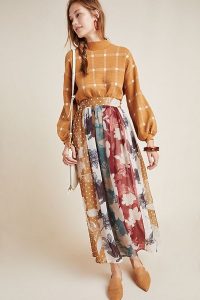 Varun Bahl Goldie Floral Maxi Skirt