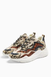 TOPSHOP CANCUN Chunky Trainers / snake print sneakers