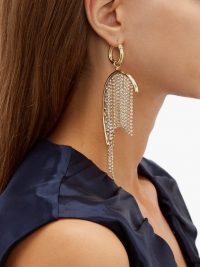 ELLERY Latham crystal-strand drop earrings