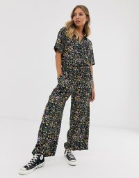 Levi’s Elsa wide leg floral jumpsuit in Dunsmuir floral