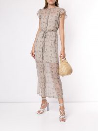 SIR. printed Anya dress / semi sheer romantic style dresses