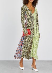 STINE GOYA Maca floral-print silk midi dress