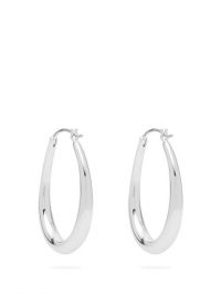 SOPHIE BUHAI Oval-hoop sterling-silver earrings ~ essential hoops